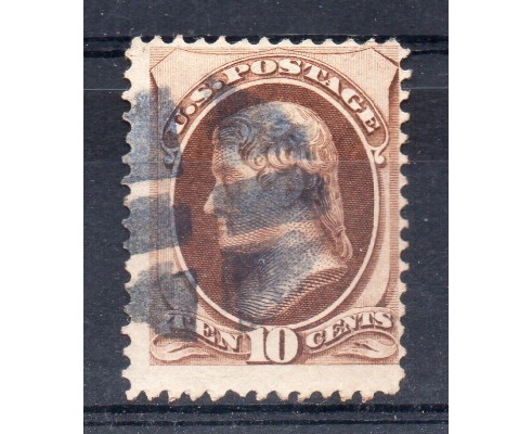 USA / N° 44 10c BRUN / THOMAS JEFFERSON (o)