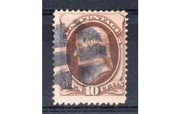 USA / N° 44 10c BRUN / THOMAS JEFFERSON (o)