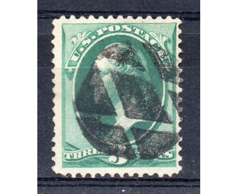 USA / N° 41 3C WASHINGTON + FANCY CANCEL MAÇONNIQUE EQUERRE ET COMPAS